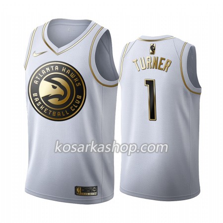 Dres Atlanta Hawks Evan Turner 1 Nike 2019-20 Bijela Golden Edition Swingman